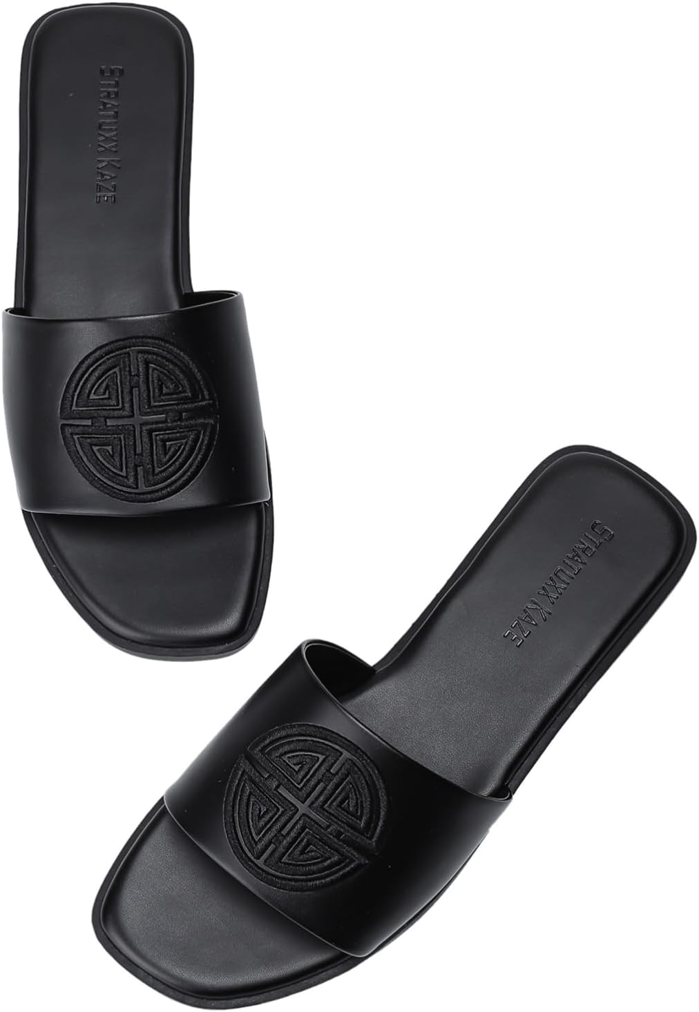 Stratuxx Kaze Womens Flat Sandals with Memory Foam Comfort