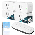 Linkind Matter Smart Plug with Remote 4-Pack - Seamless Smart Home