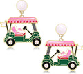 Sporty Chic Golf Ball Earrings by XOCARTIGE