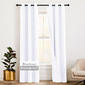 RYB HOME Thermal Curtains Soundproof 100% Blackout Drapes - Energy