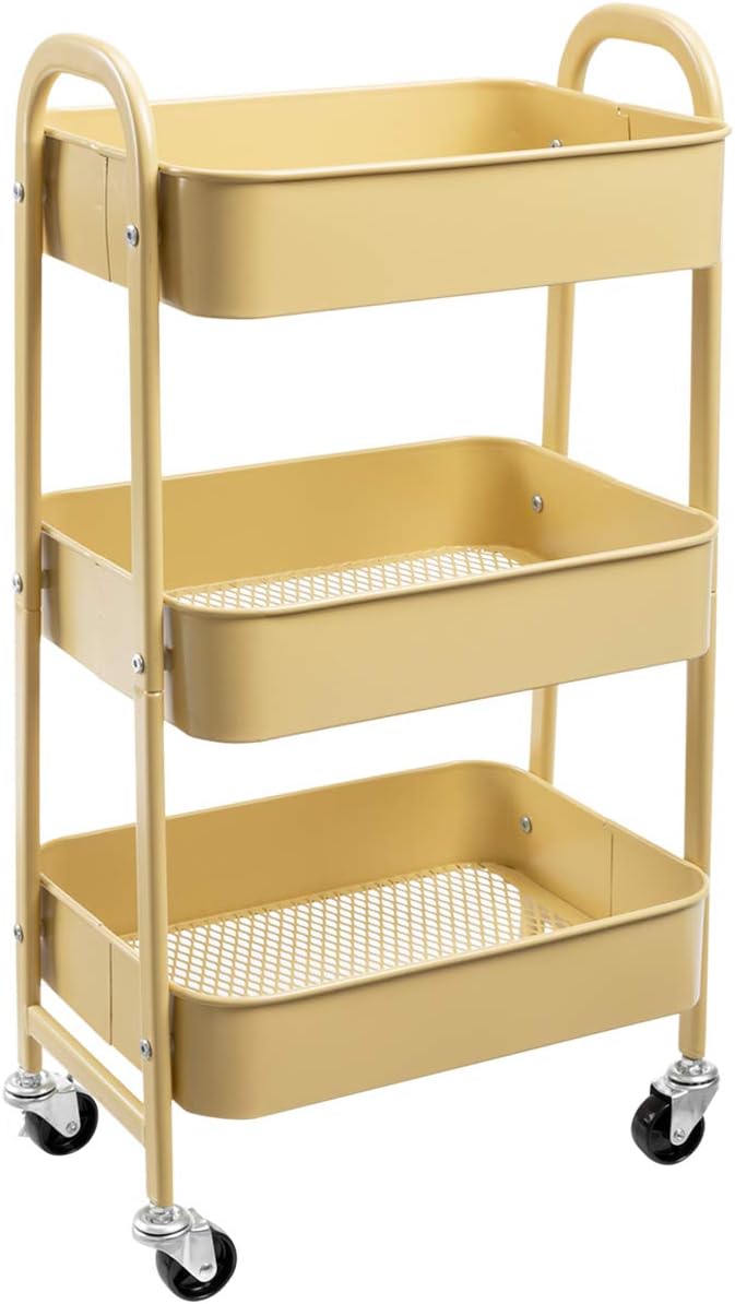 AGTEK Makeup Cart - Movable Rolling Organizer for Any Space