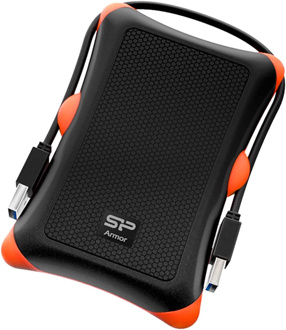SP Silicon Power 2TB Rugged Portable External Hard Drive - Shockproof Armor A30