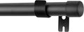 Adjustable Heavy Duty Black Curtain Rod 48-84 inch