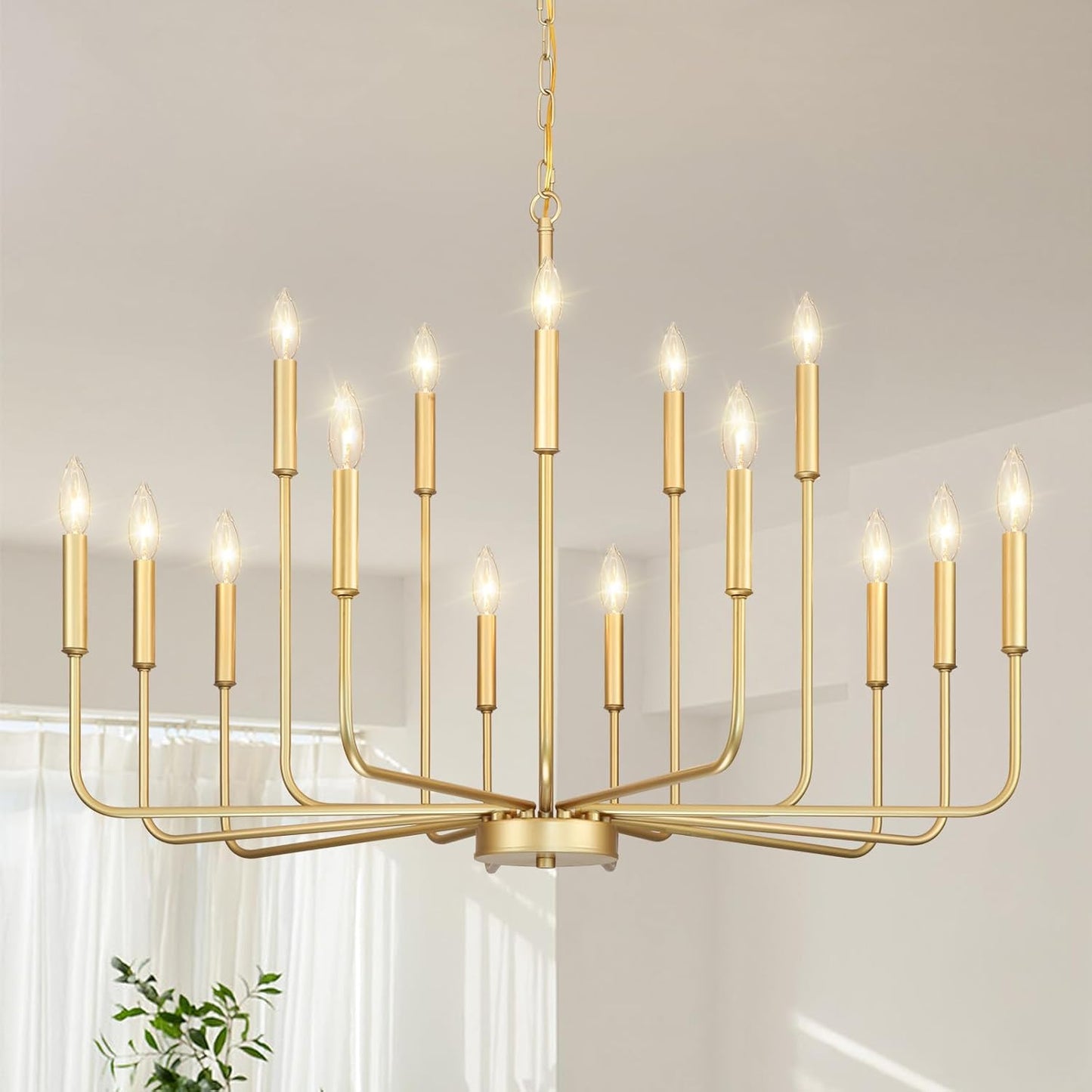 Gold Chandeliers for Dining Room Light Fixture Over Table