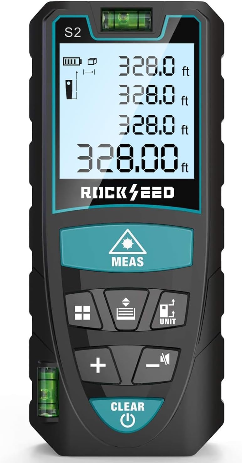 Laser Measure 100M/328ft - RockSeed Digital Distance Meter