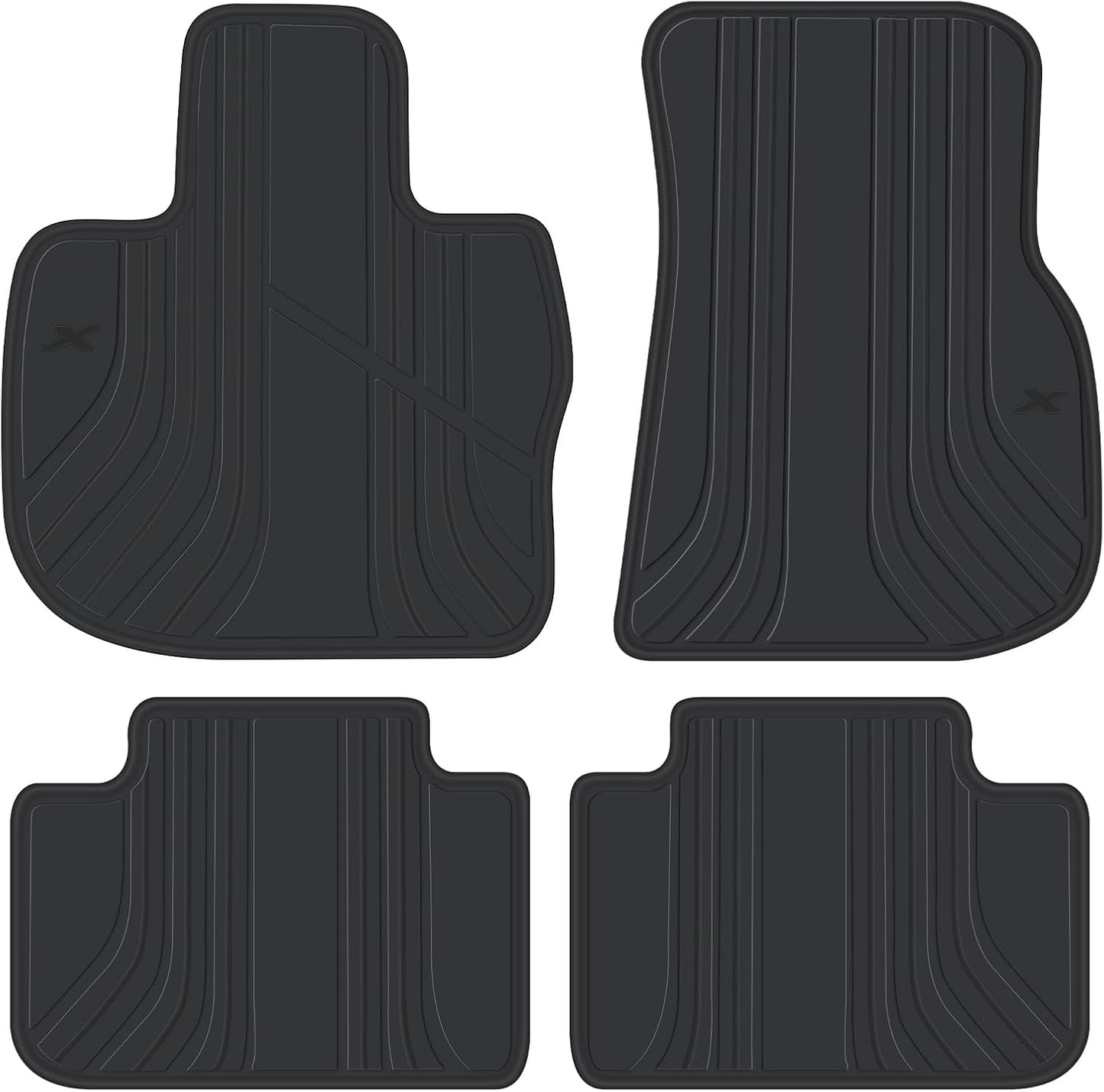 Custom Fit Rubber Floor Mats for BMW X3 and X4 2018-2024