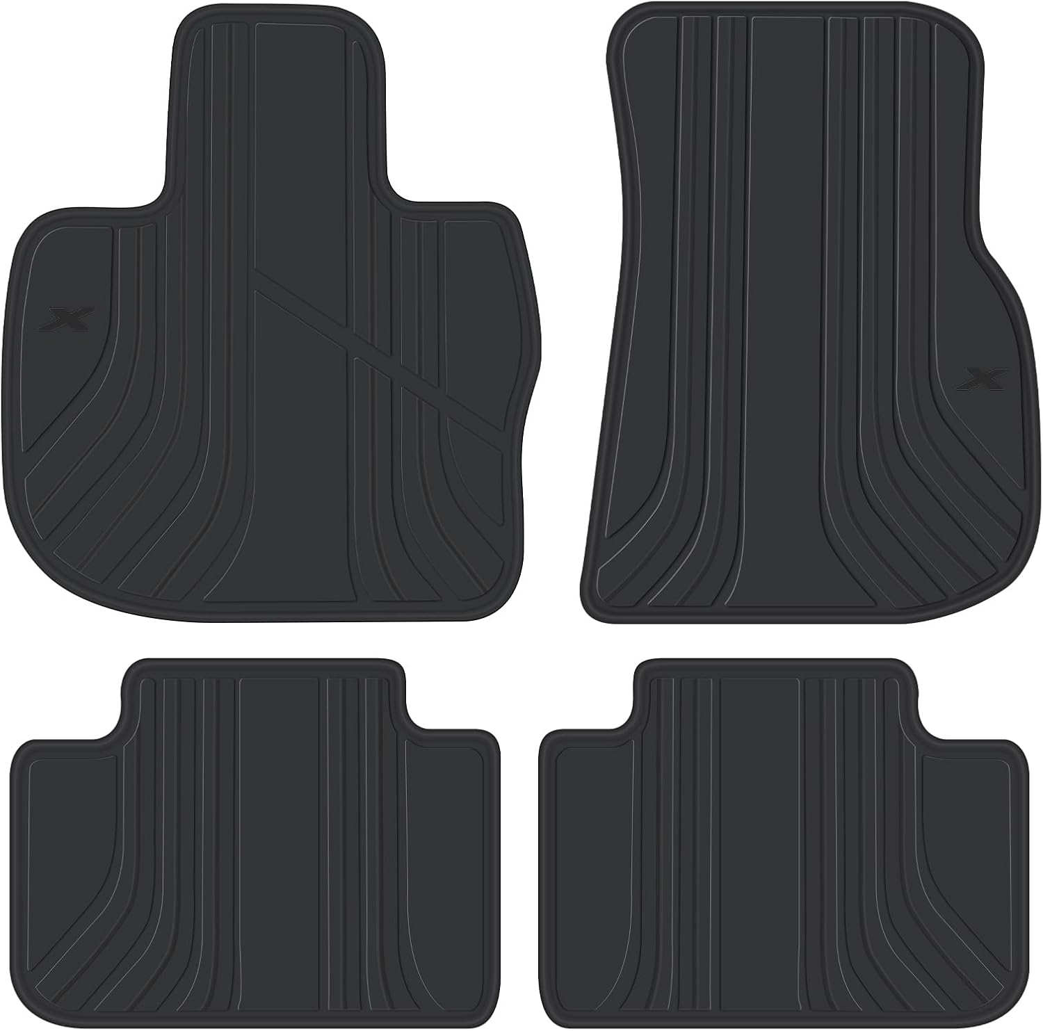 Custom Fit Rubber Floor Mats for BMW X3 and X4 2018-2024
