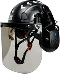Forestry Chainsaw Safety Helmet with Bluetooth Earmuffs - Vented Full