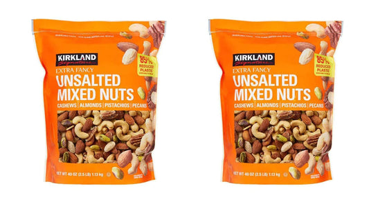 Kirkland Signature Extra Fancy Unsalted Mixed Nuts 2.5 LB Pack