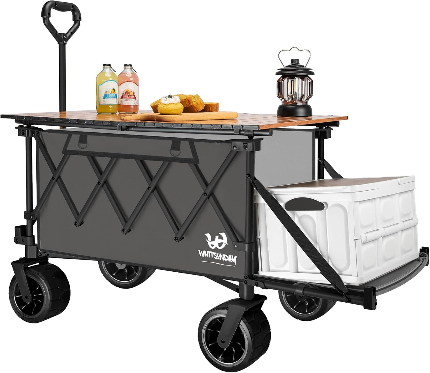 Whitsunday Collapsible Folding Wagon with Table for All Terrain