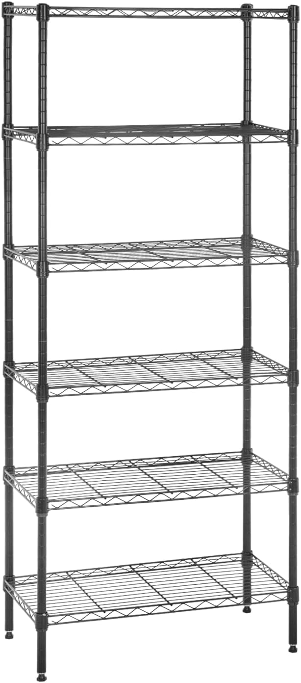 Heavy-Duty 6-Tier Wire Shelf for Home and Garage Storage