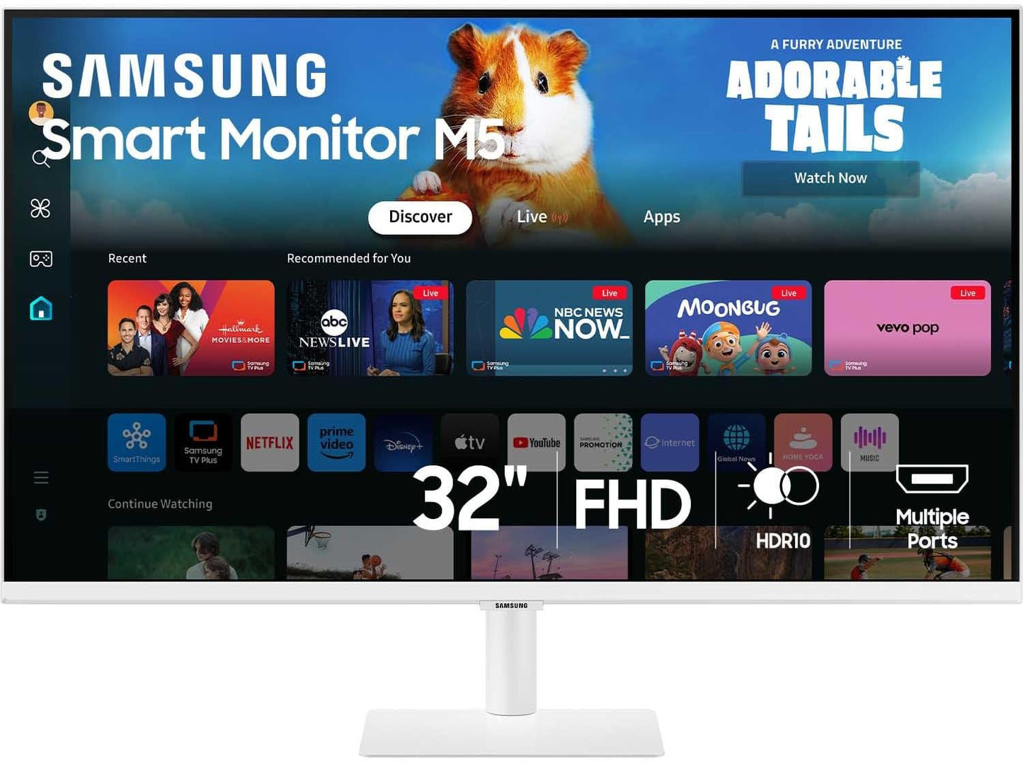 SAMSUNG 32-Inch M5 FHD Smart Monitor: Ultimate Streaming & Gaming