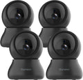 Septekon Security Cameras Indoor 2K Wired 4-Pack - Clear Night Vision