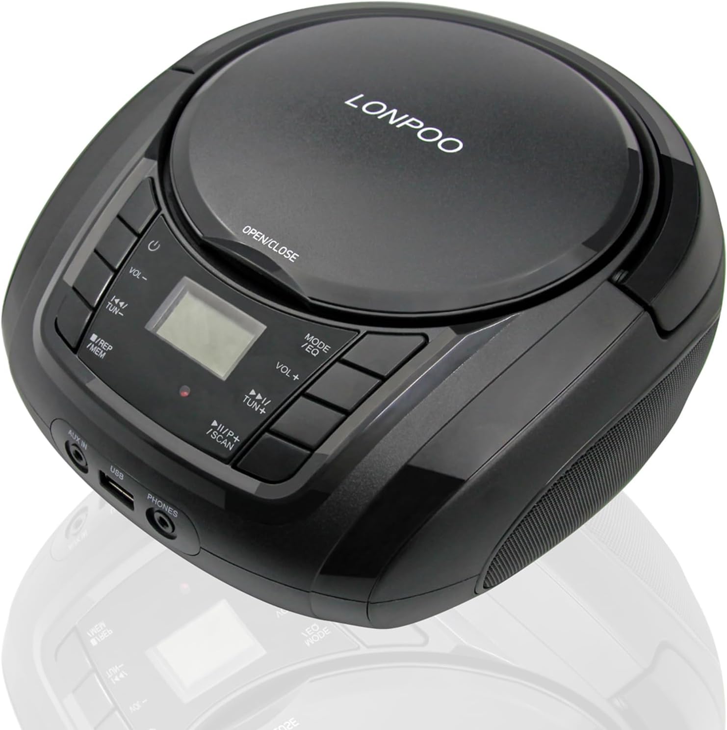 Portable Boombox with CD Player & Bluetooth