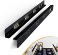 Stove Gap Covers 23.2 in Shiny Black Stainless Steel - 2 Pack