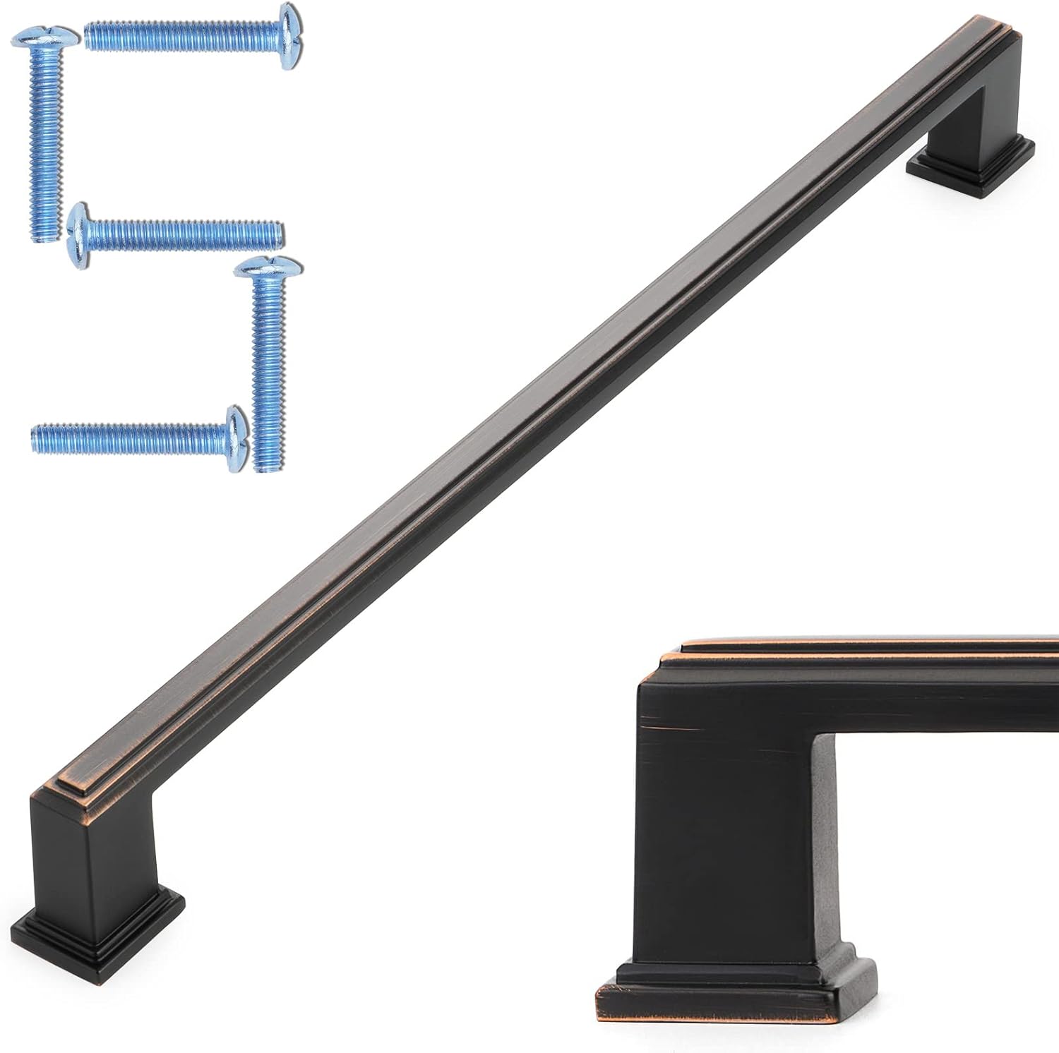 KOOFIZO Oil Rubbed Bronze Cabinet Pulls for Kitchen & Bathroom