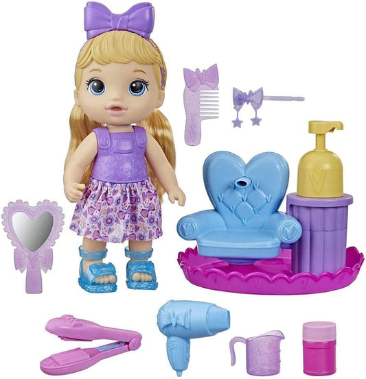 Baby Alive Sudsy Styling Doll: Blonde Hair Salon Fun!