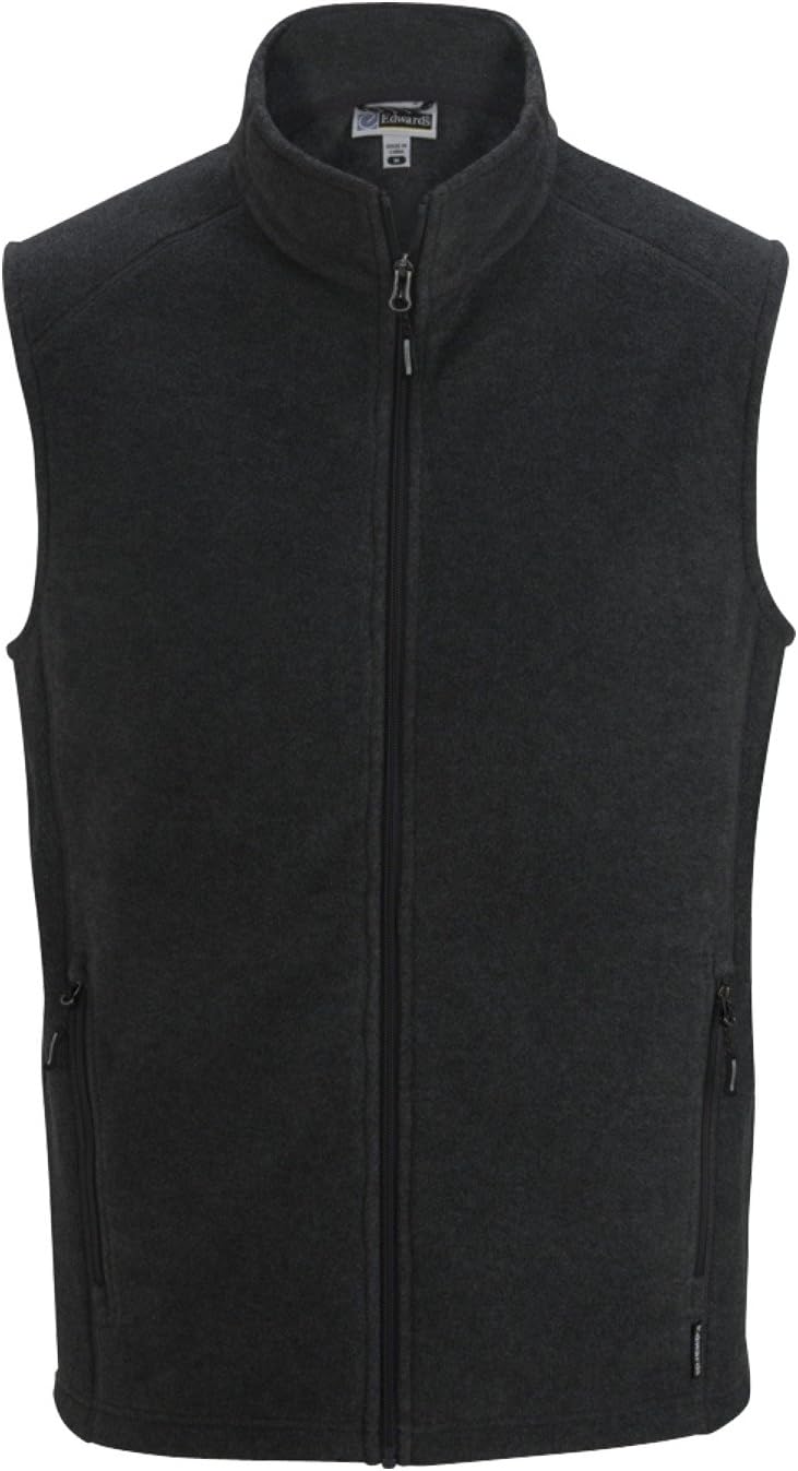 Men's Microfleece Vest with Zippered Pockets for Warmth and Comfort