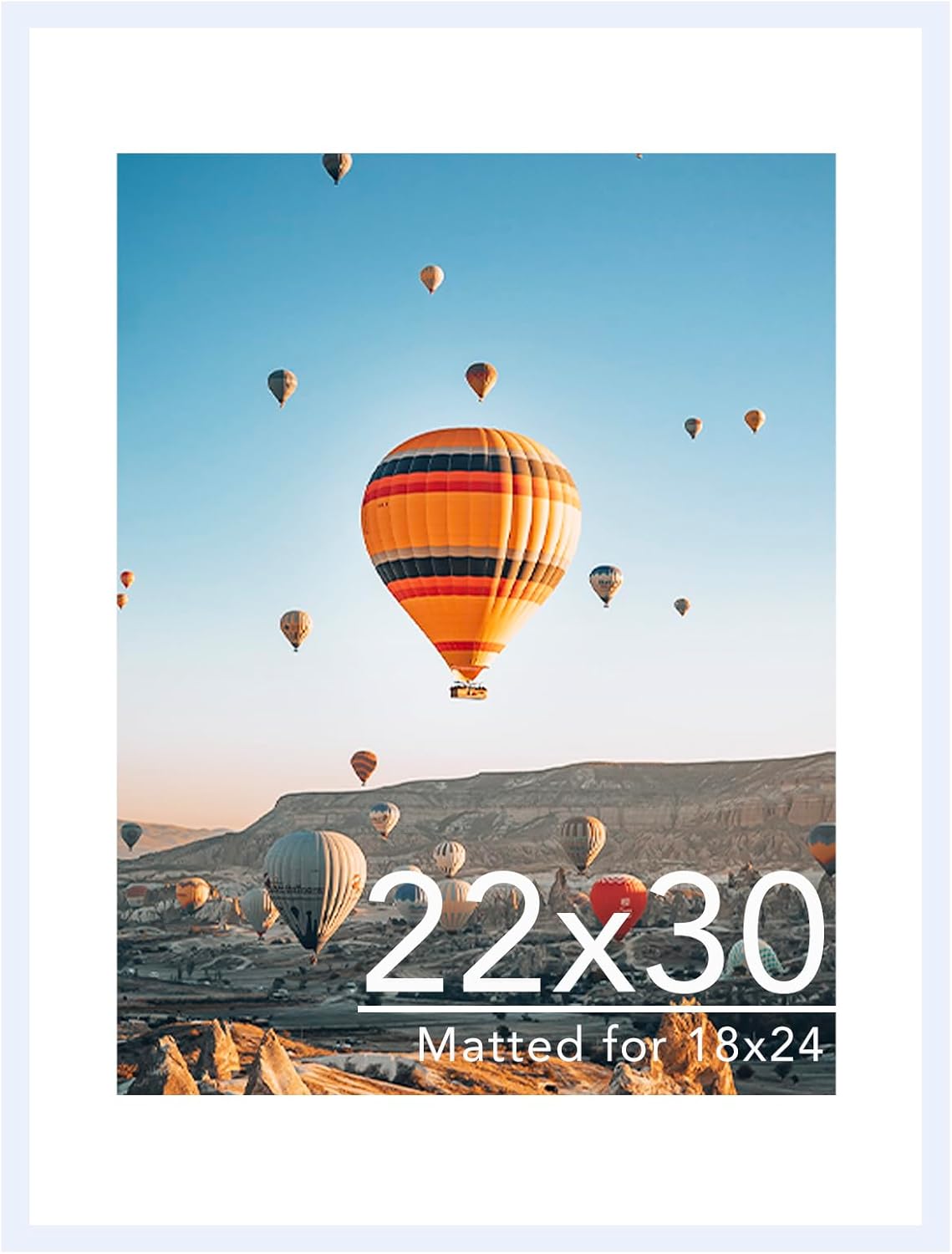 22x30 Picture Frame with 18x24 Mat for Stylish Display