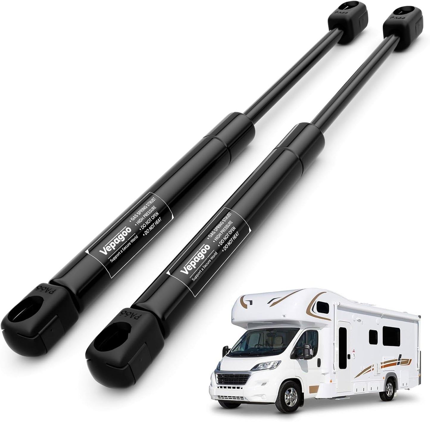 Vepagoo 20 inch Gas Struts for RV Bed and Heavy Lid Support