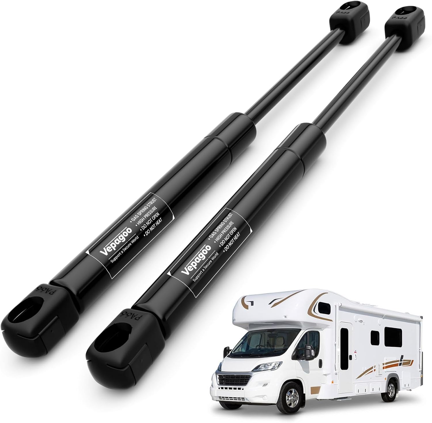 Vepagoo 20 inch Gas Struts for RV Bed and Heavy Lid Support