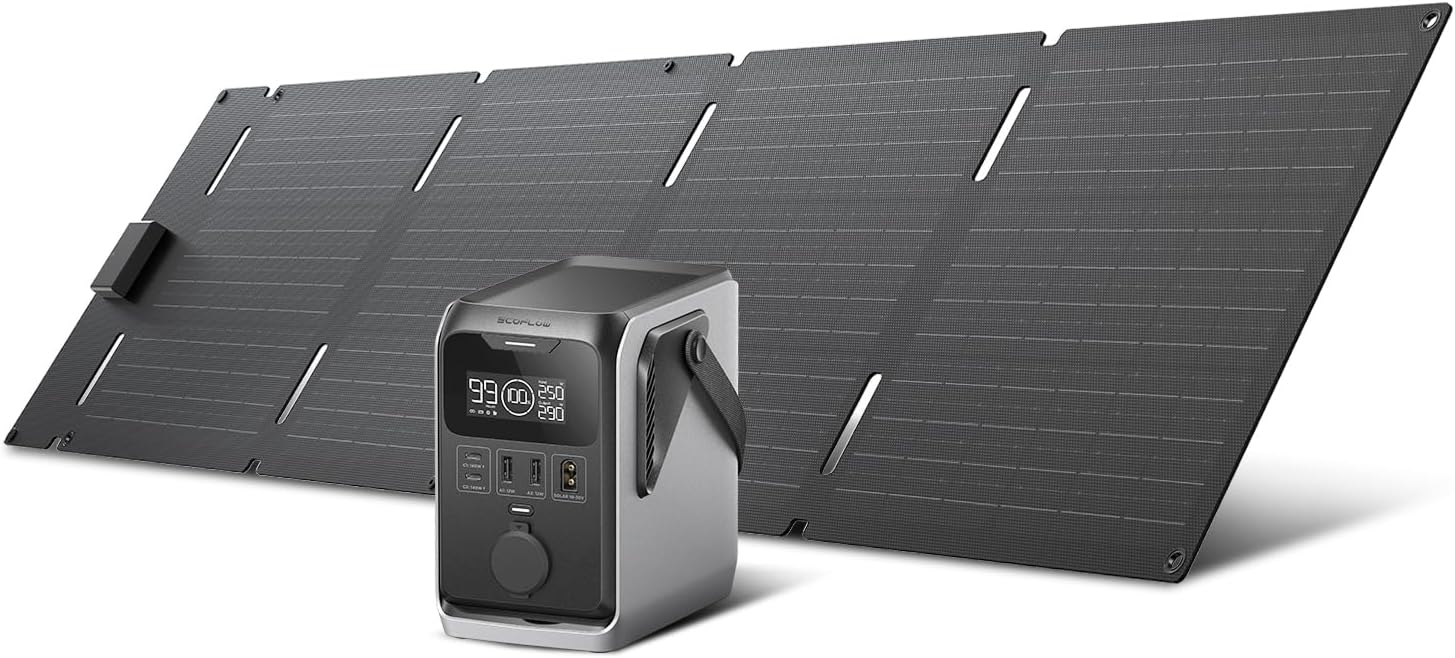 TRAIL 300 DC Solar Panel with 288Wh Power Bank for Adventures