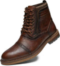 Arkbird Mens Chelsea Boots for Men - Genuine Leather Zipper Chukka