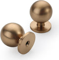 20 Pack 1.2 in Champagne Bronze Cabinet Knobs - Durable Round Drawer