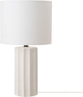GLOBE Electric 65922 20 Table Lamp with Ribbed Concrete Finish