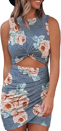 Acelitt Women's Summer Sleeveless Tank Dress for Parties