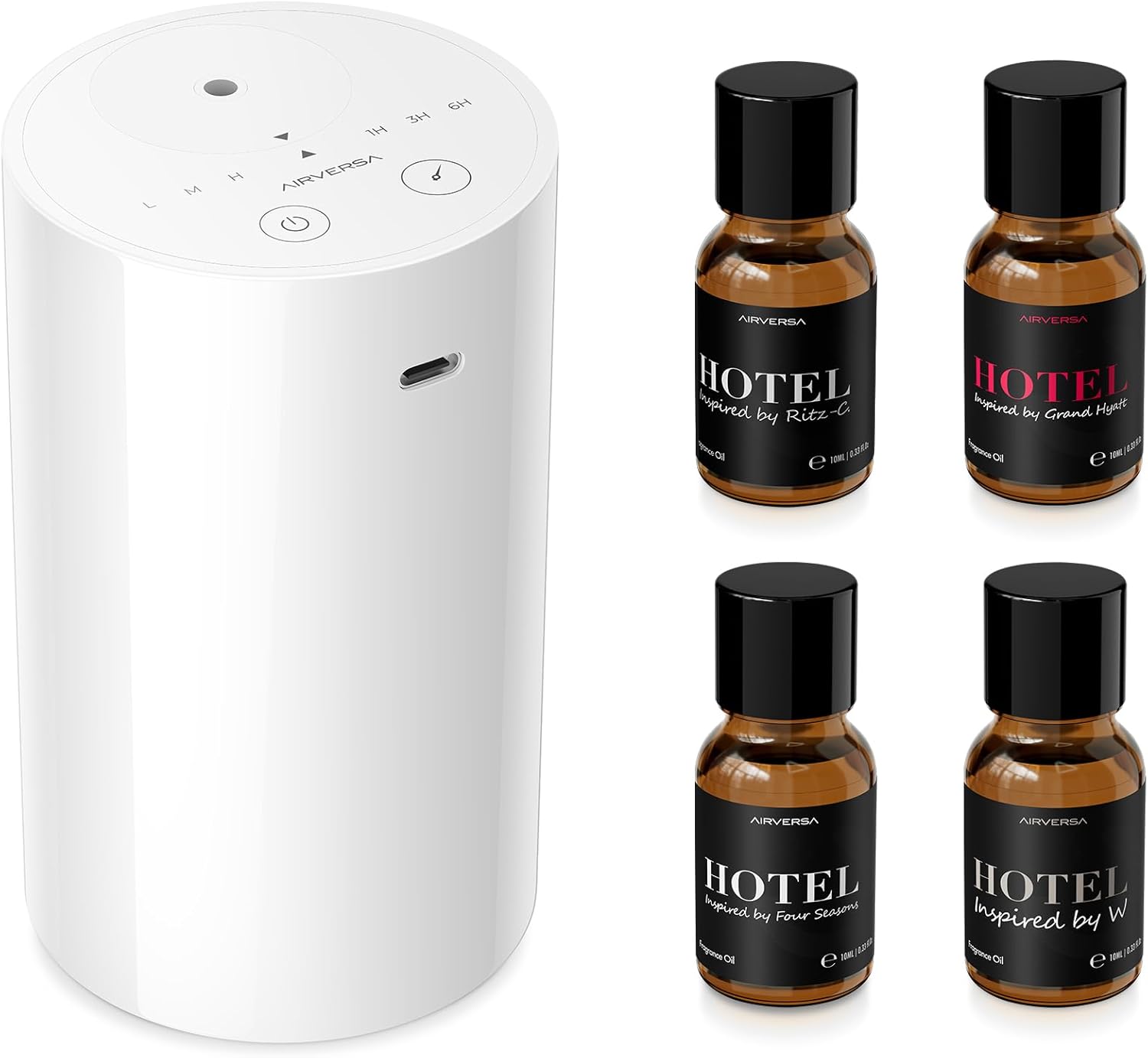 Airversa Waterless Essential Oil Diffuser Kit for Home & Travel