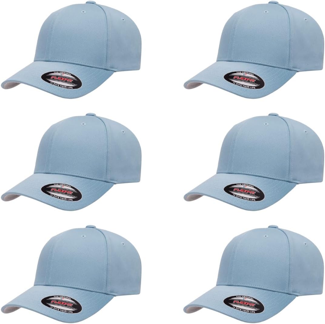Flexfit Wooly Combed Premium 6-Panel Baseball Cap for Comfort