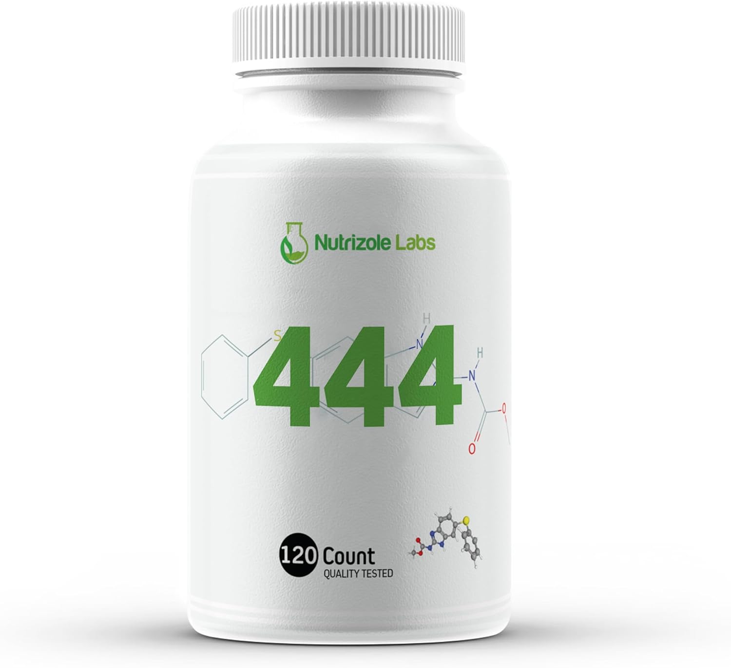 Nutrizole Labs 444 Purity >99% 120 ct - 100% Pure Supplement