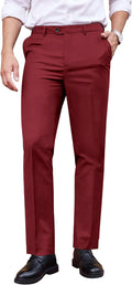 COOFANDY Men's Classic Fit Dress Pants - Wrinkle Free Expandable Waist