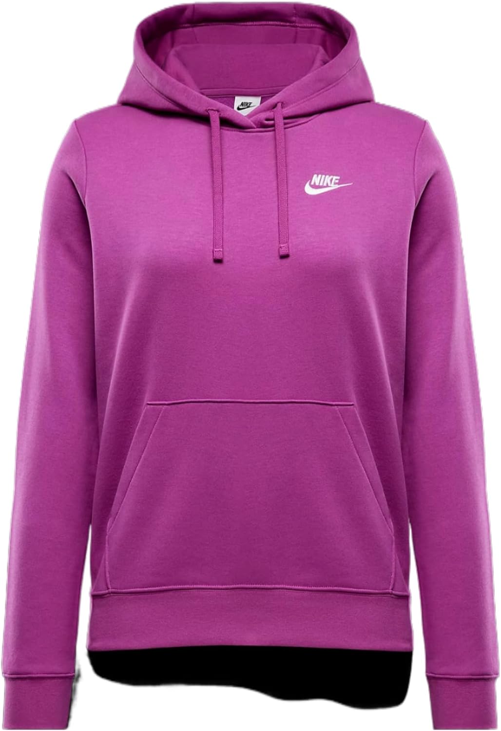 Nike Women's Fuchsia Club Fleece Hoodie - Size Medium