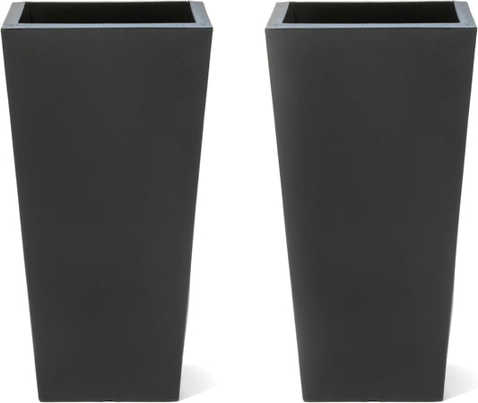 Step2 Tremont Tall Square Tapered Planter for Outdoor Use