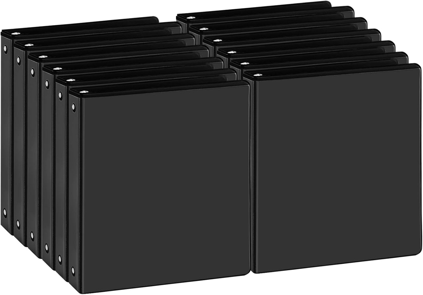 1 Inch 3-Ring Binder with Clear View Cover for Organizing