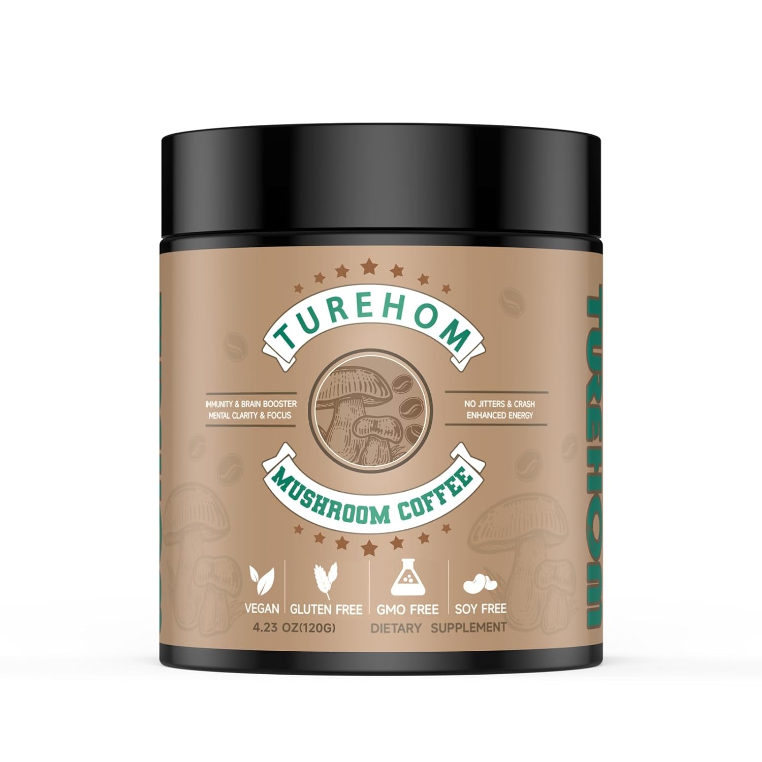 Turehom Mushroom Coffee for Focus & Health
