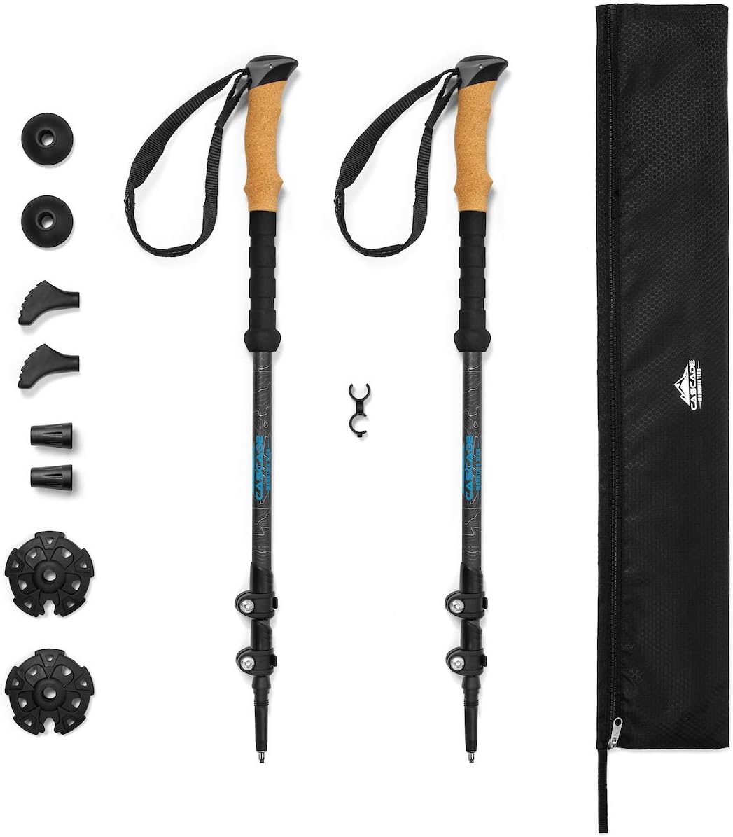 Carbon Fiber Trekking Poles - Quick Adjust Locks