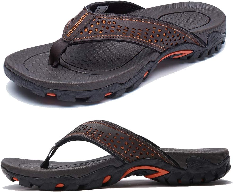KIIU Mens Thong Sandals for Beach and Outdoor Comfort