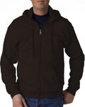 18600 Zip Fleece Sweatshirt Dark Chocolate XXX-Large - Soft, Durable