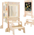 Toddler Kitchen Step Stool Foldable Learning Tower - Safe Montessori