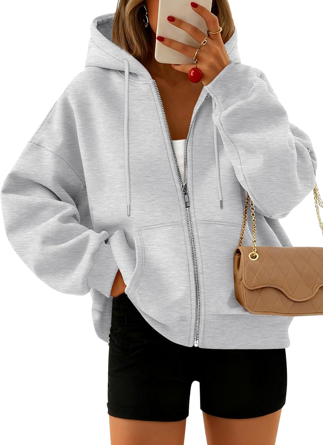 Trendy Queen Zip Up Hoodies for Women - Cozy Fall Fashion