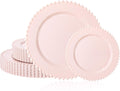 Elegant Pink Plastic Plates for Parties and Celebrations