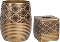 Zahari Home 2pc Spindle Modern Bath Accessories Set - Elegant Bath Duo