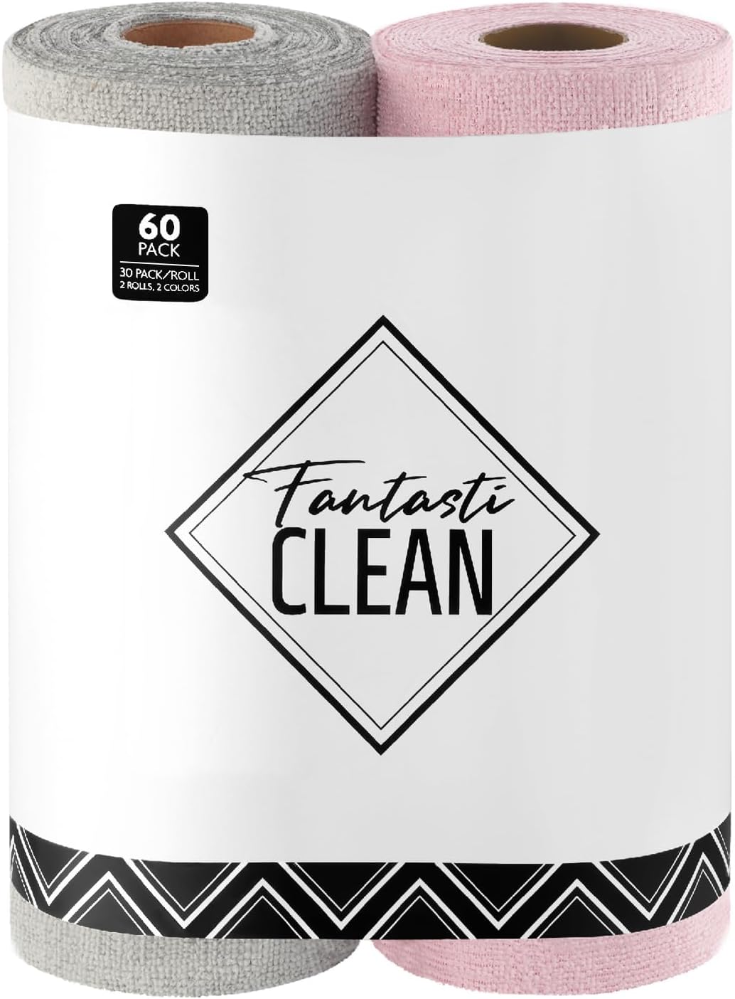 60 Pack Tear Away Microfiber Towels - Ultra Absorbent & Scratch Free