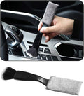 Double Head Car Detailing Brush 1Pack - Compact Dual-Head Cleaner