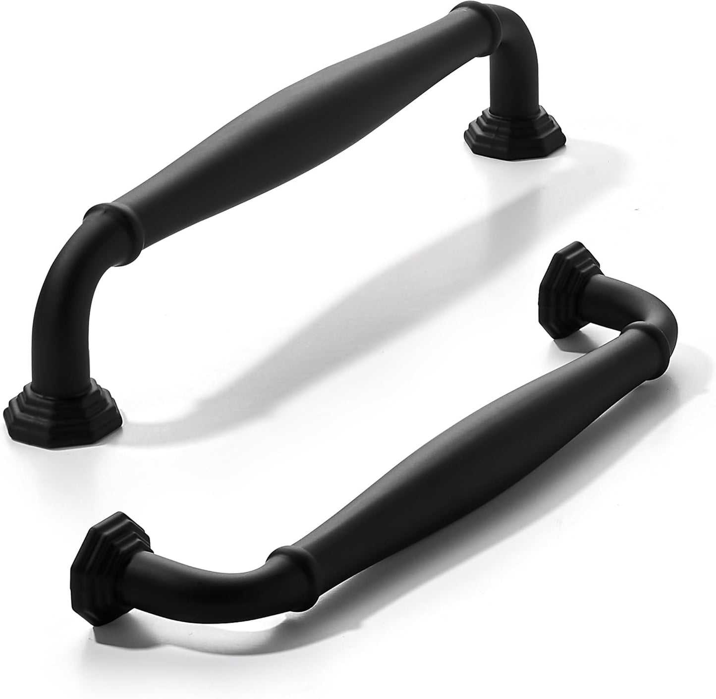 Matte Black Cabinet Pulls - 10 Pack Heavy Duty Drawer Handles