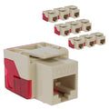 CAT6 Keystone Jack with Inline IDC - PoE++ Ready 10 Pack