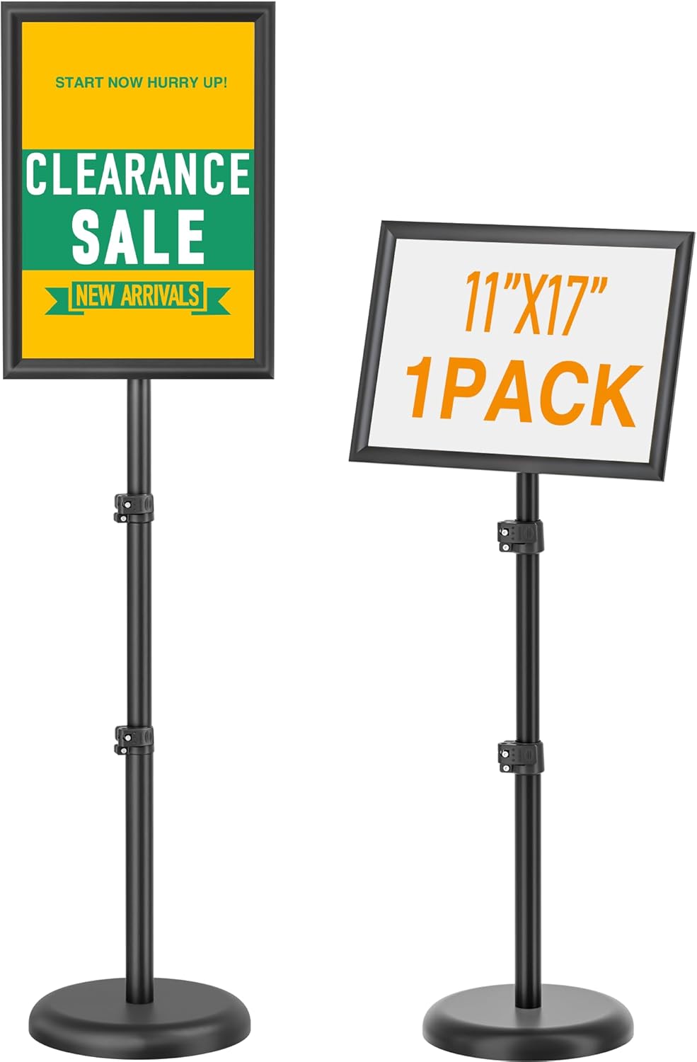 Adjustable 11x17 Inch Sign Holder Stand for Indoor and Outdoor Use